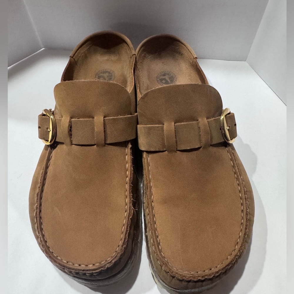Birkenstock Brown Buckley suede clogs 41 women’s